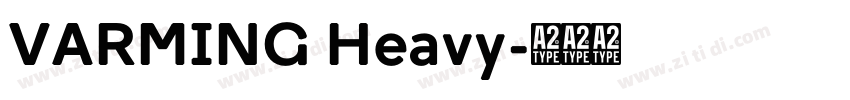 VARMING Heavy字体转换